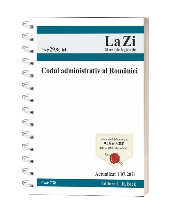 Codul administrativ al României. Actualizat la 1.07.2021