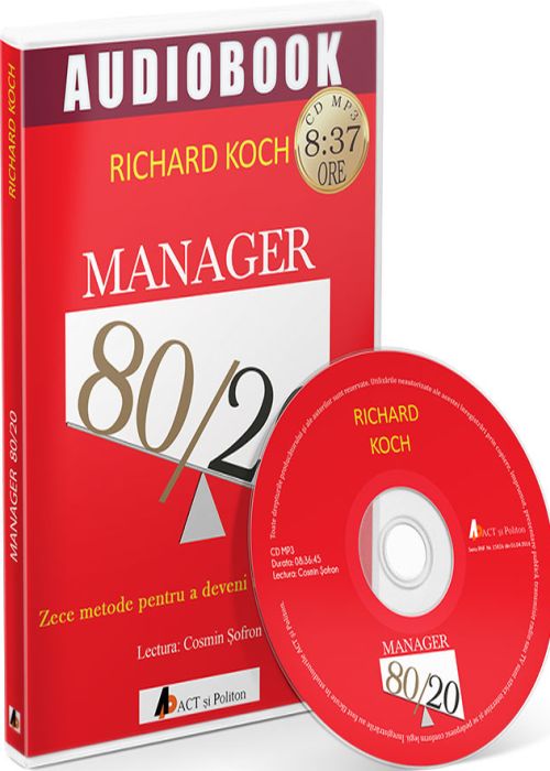 Manager 80 20. Zece metode pentru a deveni un lider grozav, Carte Audio CD